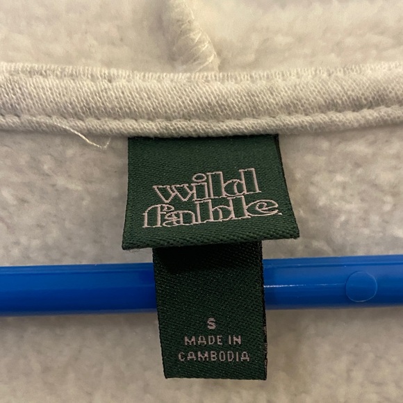 Wild Fable White Fleece Hoodie - Picture 2 of 2